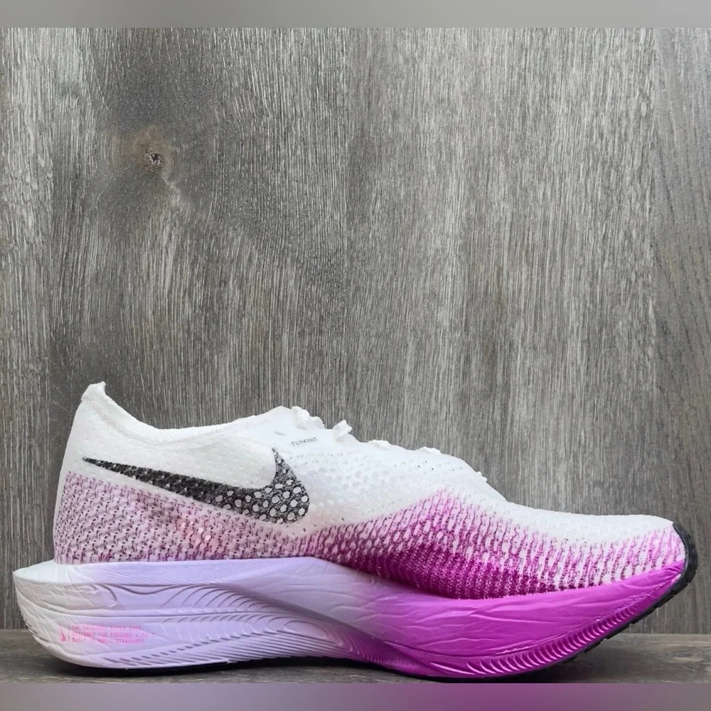 Nike ZoomX 🔥 Vaporfly Next% 3 White Vivid Purple DV4129-104 Men's Size 12 13 NEW - Picture 9 of 15